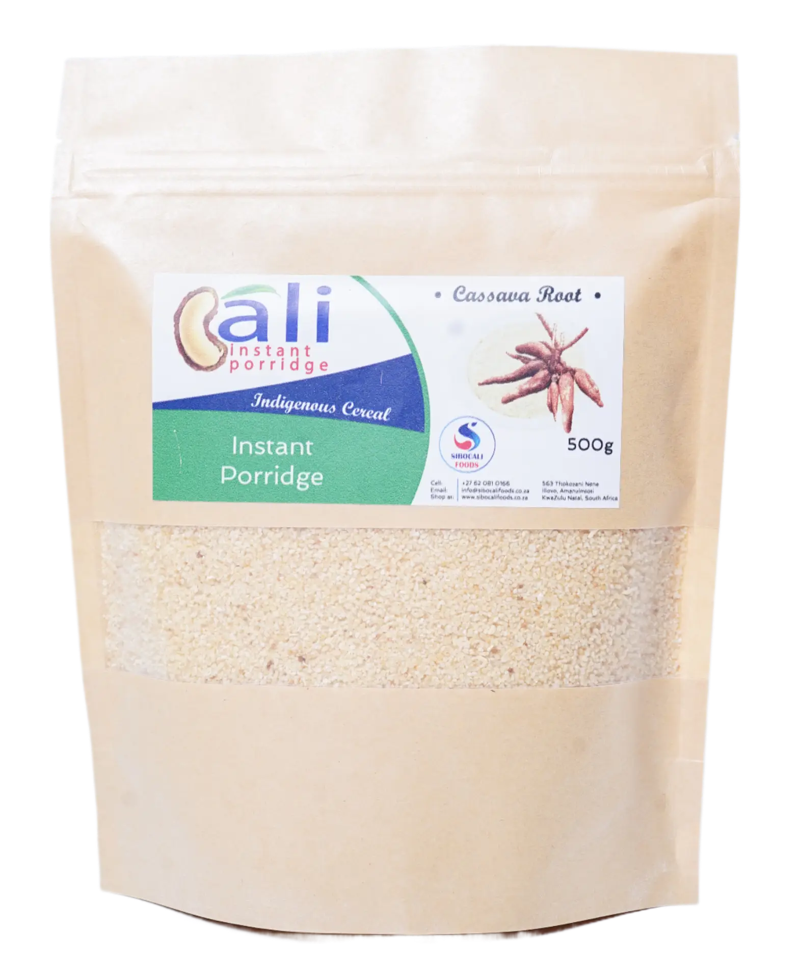Instant Porridge Cassava Roast 500g Sibocali Foods-fotor-202407073572 Instant Porridge Cassava Roast 500g